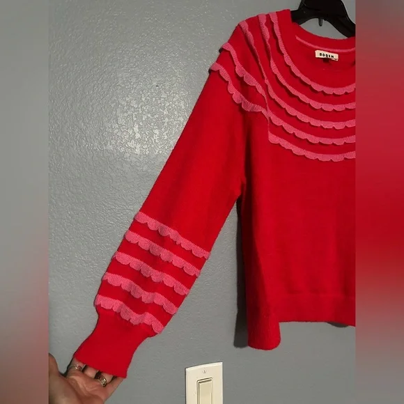 NWOT BODEN ALiCE FLUFFY RAGLAN JUMPER - Picture 6 of 8